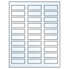 2.25" x 0.75"  Sheet Label