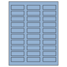 2.25" x 0.75"  Sheet Label