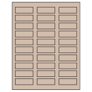 2.25" x 0.75"  Sheet Label