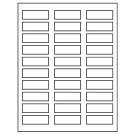 2.25" x 0.75"  Sheet Label