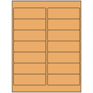 4" x 1.33"  Sheet Label