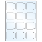 2.38" x 2"  Sheet Label