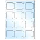 2.38" x 2"  Sheet Label