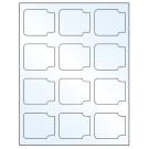 2.38" x 2"  Sheet Label