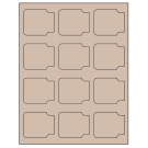 2.38" x 2"  Sheet Label