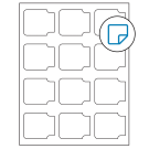 2.38" x 2"  Sheet Label