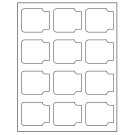 2.38" x 2"  Sheet Label