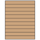 8.5" x 1"  Sheet Label