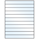 8.5" x 1"  Sheet Label