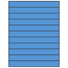 8.5" x 1"  Sheet Label