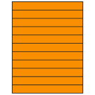 8.5" x 1"  Sheet Label