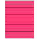 8.5" x 1"  Sheet Label