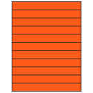 8.5" x 1"  Sheet Label