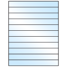 8.5" x 1"  Sheet Label