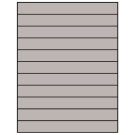 8.5" x 1"  Sheet Label