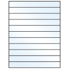8.5" x 1"  Sheet Label
