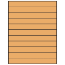 8.5" x 1"  Sheet Label