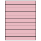 8.5" x 1"  Sheet Label