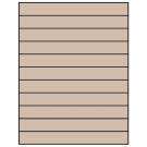 8.5" x 1"  Sheet Label