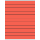 8.5" x 1"  Sheet Label