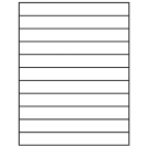 8.5" x 1"  Sheet Label