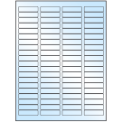 1.75" x 0.5"  Sheet Label