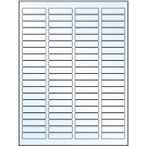 1.75" x 0.5"  Sheet Label