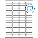 1.75" x 0.5"  Sheet Label