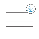 2.66" x 1.375"  Sheet Label