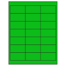 2.66" x 1.375"  Sheet Label