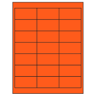 2.66" x 1.375"  Sheet Label