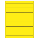 2.66" x 1.375"  Sheet Label