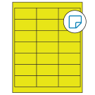 2.66" x 1.375"  Sheet Label