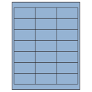 2.66" x 1.375"  Sheet Label