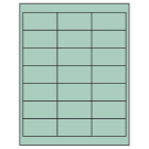 2.66" x 1.375"  Sheet Label