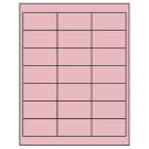 2.66" x 1.375"  Sheet Label
