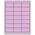 2.66" x 1.375"  Sheet Label