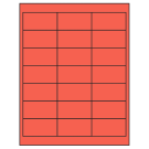 2.66" x 1.375"  Sheet Label