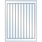 0.75" x 9.4"  Sheet Label