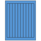 0.75" x 9.4"  Sheet Label