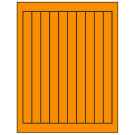 0.75" x 9.4"  Sheet Label