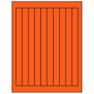 0.75" x 9.4"  Sheet Label