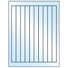 0.75" x 9.4"  Sheet Label