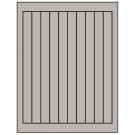 0.75" x 9.4"  Sheet Label
