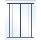 0.75" x 9.4"  Sheet Label