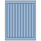 0.75" x 9.4"  Sheet Label