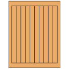 0.75" x 9.4"  Sheet Label