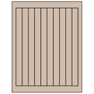 0.75" x 9.4"  Sheet Label