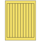 0.75" x 9.4"  Sheet Label