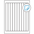 0.75" x 9.4"  Sheet Label